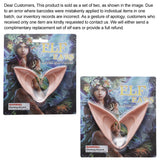 2 Pairs of Big and Small Role Playing Fairy Ears, Halloween Anime Party Dress Up Vampire Dress Up Latex Elf Ears Party Supplies - KAMO
