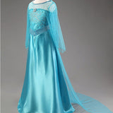 HAWEE Girls Princess Dress Costume with Long Cape - Luxury Sequin Halloween Dress up - KAMO