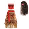 HAWEE Princess Ocean Dress, Ocean Girls Dress Skirt Set Halloween Costume Outfits with Wig - KAMO