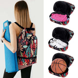 Drawstring Backpack Bag with Shoe Compartment, Large Gym Bag Sackpack Sports Beach Backpack for Men Women - KAMO
