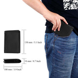 HAWEE Trifold Billfold RFID Blocking Cowhide Leather Wallet for Men 10 Card Slots 2 ID Windows with Coin Pocket, Coffee