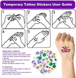 196pcs Mardi Gras Party Kit: Beads, Masks & Decorations - Reusable for Parades, Masquerade Balls - KAMO
