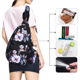 HAWEE Sunflower Bags Sling Backpack for Women One Shoulder Strap Cross Body