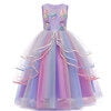HAWEE Princess Girl Dress Long Tulle Gown Flower Girls Unicorn Dress - KAMO