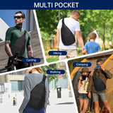 HAWEE Convertible Sling Backpack Purse Sunflower Crossbody Chest Bag Left and Right Shoulder Water Repellent