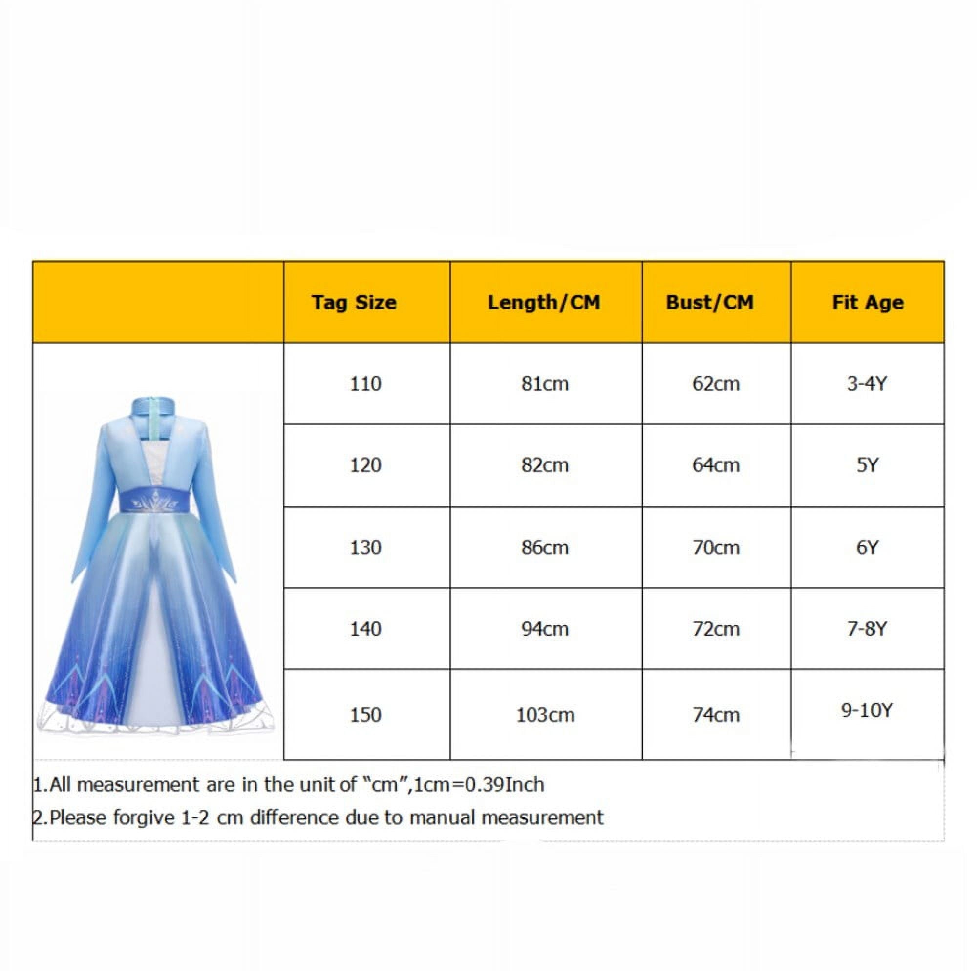Frozen 2 Elsa Deluxe Princess Dress Costume for Girl Cosplay Christmas Party Dresses with Accessories - KAMO