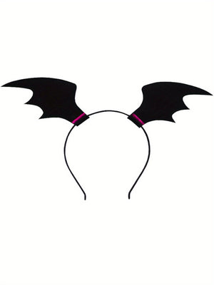 Adorable Girls' Vampirina Costume Set - Soft Velvet Halloween Dress with Detachable Bat Wings & Matching Headband - Perfect for Cosplay, Parties & Photoshoots - Sizes 2Y to 7Y - KAMO