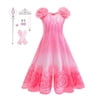 KAWELL Glinda Costume Dress Good Witch Cosplay Pink Pajamas Bubble Dress Halloween Costume - KAMO