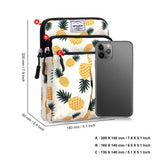 HAWEE Waist Belt Bag for Women Plus Size Fashion Fanny Packs Water Resistant Multifunctional Cross Body Shoulder Purse with 2 Adjustable Straps, Pineapple