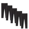 HAWEE 5 Pack Girls Leggings Cotton Leggings for Girls Tights Pants for Kids Toddler Stretchy Full Length Multipack 2-7T - KAMO