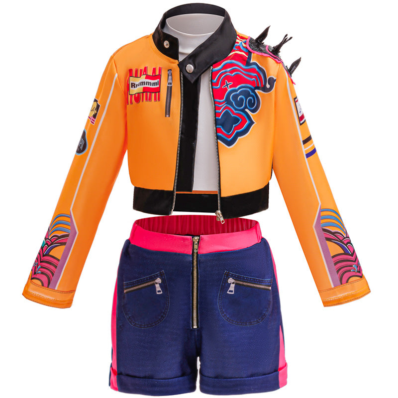 Demon Costume Kids Hunters Cosplay Girls Pop Singers Stage Role Play Outfit Toddler Halloween Costumes