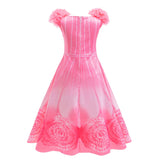 KAWELL Glinda Costume Dress Good Witch Cosplay Pink Pajamas Bubble Dress Halloween Costume - KAMO