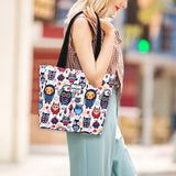 HAWEE Sunflower Tote Bag with Zipper for Women Inside Mesh Pocket Heavy Duty Casual Cloth Shoulder Handbag Outdoors, Sunflower Yellow