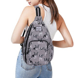 HAWEE Sunflower Bags Sling Backpack for Women One Shoulder Strap Cross Body