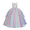 HAWEE Girls Unicorn Princess Dress Fancy Party Costume Dress up Wedding Birthday Party Gown for Age 2-11 Years Old - KAMO