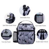 HAWEE Reusable Insulated Lunch Bag for Women - Portable Thermal Meal Tote with Adjustable Shoulder Strap & Bottle Pocket, Small Soft Cooler for Office, Work, Beach, Picnic & Travel