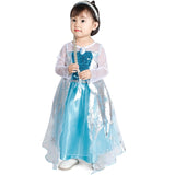 Elsa Dress Up Costume For Little Girls 3-8 Years - KAMO