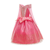 HAWEE Pink Princess Dress Party Toddler Girls Halloween Costume Deluxe Beauty Cosplay Outfit - KAMO