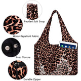 HAWEE Sunflower Tote Bag Water Repellent Travel Handbag Purse with 11 Pockets for Commuting/ Working/ Nursing/ Shopping/ Exercising