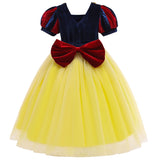 KAWELL Snow White Princess Costumes Birthday Party Halloween Costume Cosplay Dress up for Little Girls 3-12 Years