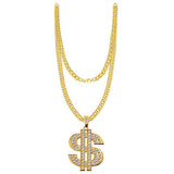 Hip Hop Costume Kit, 80s/ 90s Rapper Accessories, Hip Hop Punk Jewelry Set for Women/Men - KAMO