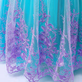 HAWEE Girls Mermaid Costume Princess Dress Up Lace Off Shoulder Evening Elegant Dress - KAMO