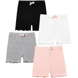 HAWEE 8 Pack Girls Cartwheel Shorts Toddler Girl Bike & Summer Breathable Comfy Under Dress Shorts 4-14 Y - KAMO