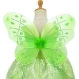 HAWEE Flowers Fairy Costume for Girls Toddler Halloween Birthday Party Fairy Elf Dress up with Wings - KAMO