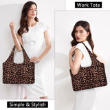 HAWEE Sunflower Tote Bag Water Repellent Travel Handbag Purse with 11 Pockets for Commuting/ Working/ Nursing/ Shopping/ Exercising