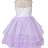 KAWELL Unicorn Princess Tulle Flower Pageant Christmas Girl's Fancy-Dress Costume for Child, 9-10 Years - KAMO