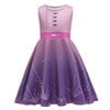 Summer Elsa Sleeveless, One-pieces Anna Elsa Costume Girls Dress, Birthday Party Dress up with Accessories - KAMO