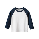 HAWEE Toddler Boys Cotton T Shirt 3 Pack Long Sleeve Shirts for 2-8 Years - KAMO