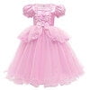 HAWEE Toddler Girls Princess Blue Costumes Halloween Dress up Fancy Gown for Cosplay Party - KAMO