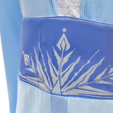 HAWEE Princess Dress Costume for Girls Blue Sequined Ball Gown Snow Queen Cosplay Dress - KAMO