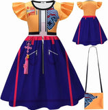 Girl Pop Singer Costume Demon Hunter Dress Dancer Dress Up Halloween Cosplay 3-14 Years - KAMO