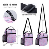HAWEE Reusable Insulated Lunch Bag for Women - Portable Thermal Meal Tote with Adjustable Shoulder Strap & Bottle Pocket, Small Soft Cooler for Office, Work, Beach, Picnic & Travel