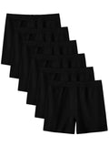 HAWEE 6 Pack Cotton Girls Bike Shorts Cartwheel Toddler Biker Under Dress Dance Multi-Color Shorts, 5-14 Y - KAMO
