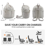 HAWEE Drawstring Backpack Sports Gym Bag Water Resistant String Bag Cinch Sackpack with Zipper Pocket for Shopping Sport Yoga - KAMO