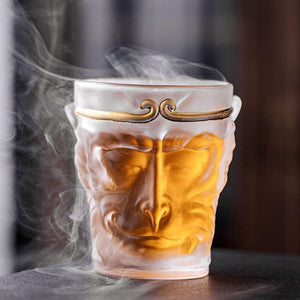 Wukong Glass Cup, 110ml Wukong Game Glass Cup, Wukong Merchandise, Monkey King Clear Cup Sun Wukong Cup, Novelty Journey To The West Wukong Mug Gifts For Men - KAMO