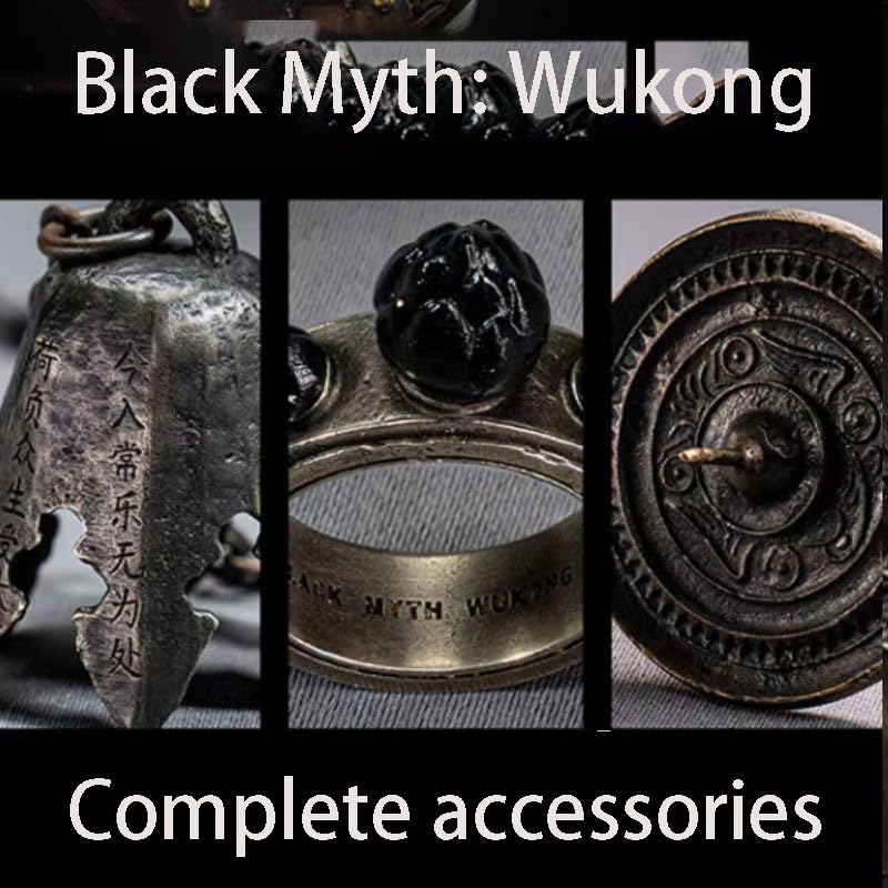 Wu Kong Four-Piece Set, Wukong Limited Edition Collector's Edition with Gift Box Set, 1:1 Scale Accessories, (PS5 Game Not Included) - KAMO