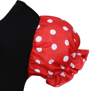 Minnie Costume Baby Girl Dress Mouse Ear Headband Polka Dot Dress - KAMO