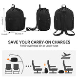 HAWEE Drawstring Backpack Sports Gym Bag Water Resistant String Bag Cinch Sackpack with Zipper Pocket for Shopping Sport Yoga - KAMO