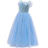KAWELL Princess Dress Costume, Christmas Party Costume for Toddler Girls 2-11T - KAMO