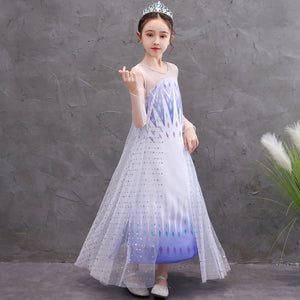 Girls Princess Dress Frozen Costume Elsa Dresses for Christmas with Accessories - KAMO