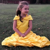 HAWEE Princess Dresses for Girls Layered off Shoulder Beauty Birthday Party Halloween Costume - KAMO