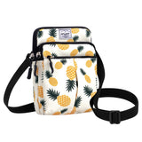 HAWEE Waist Belt Bag for Women Plus Size Fashion Fanny Packs Water Resistant Multifunctional Cross Body Shoulder Purse with 2 Adjustable Straps, Pineapple