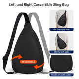 HAWEE Convertible Sling Backpack Purse Sunflower Crossbody Chest Bag Left and Right Shoulder Water Repellent