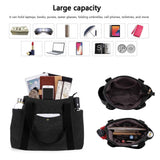 HAWEE Canvas Tote Bag for Women Daily Work Zippered Handbag Casual Shoulder Bag for Shopping Business Travel, Purple