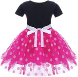 Minnie Costume Baby Girl Dress Mouse Ear Headband Polka Dot Dress - KAMO