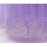 HAWEE Princess Dress for Girl Purple Cosplay Halloween Costume Puff Sleeve Layerd Dresses - KAMO